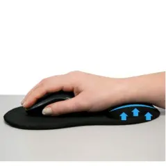 TAPETE P/ MOUSE EWENT C/ APOIO PRETO