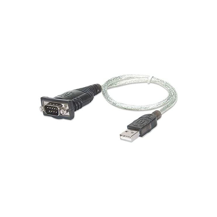 ADAPTADOR USB-A 2.0 (M) TO SERIE DB9/FTDI FT232RL (M) MANHATTAN